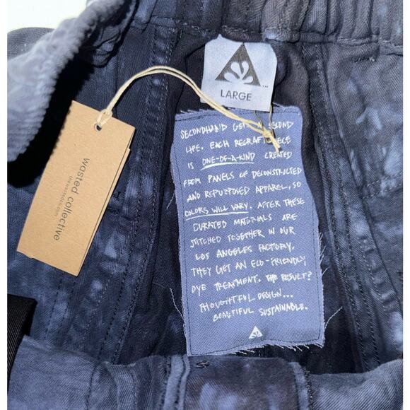 Wasted‎ Collective Shorts Men’s Size Large Blue Japanese Washi New - Picture 3 of 9